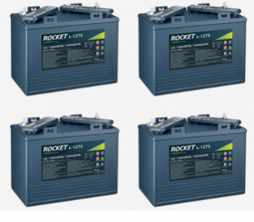 1 Satz Batterien Sebang L1275 12 Volt ( 4 Stück) - Alternativ zur Trojan T-1275